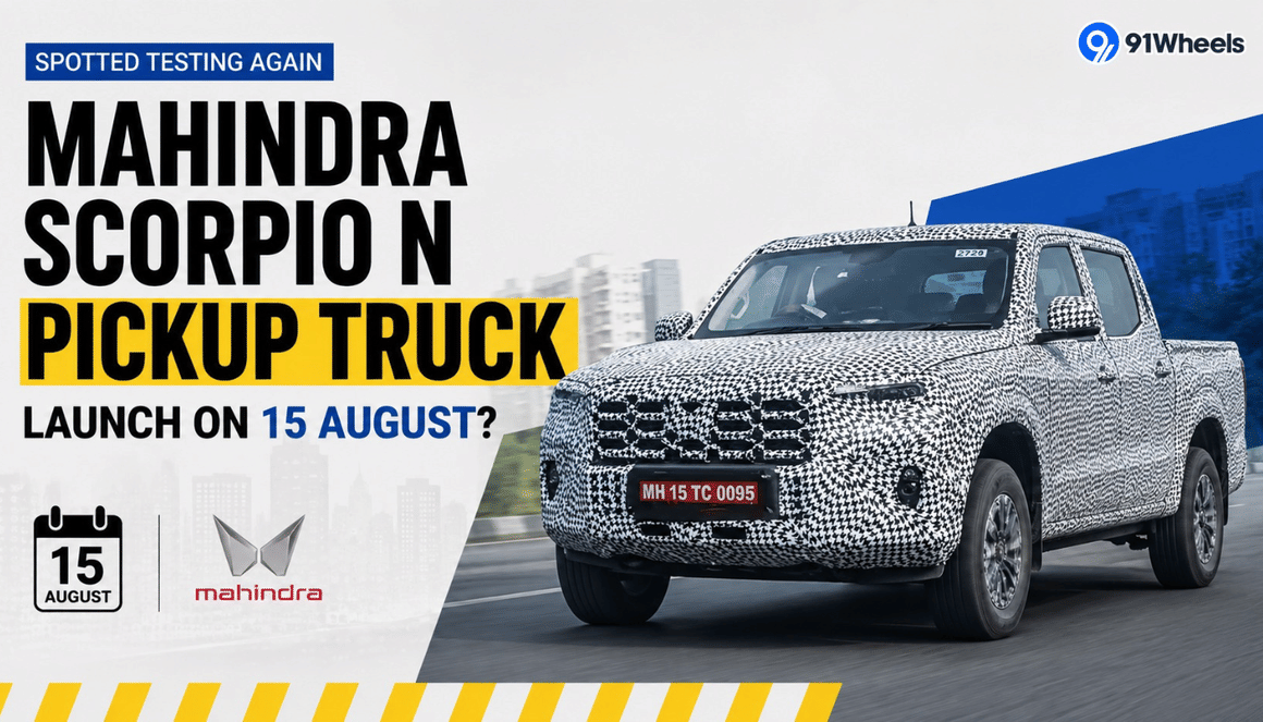 Mahindra Scorpio N Pickup Truck Spotted Testing Again; Launch on 15 August?
